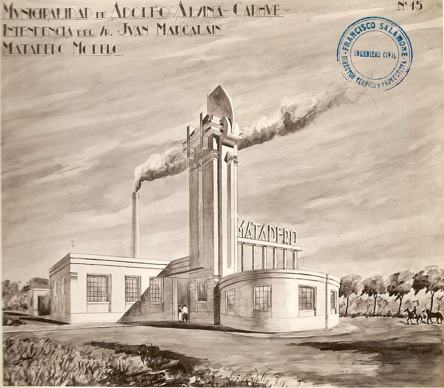 bLOG 1938 Municipalidad de Adolfo Alsina -Carhue- Intendencia del Sr Juan Marcalain Matadero Modelo