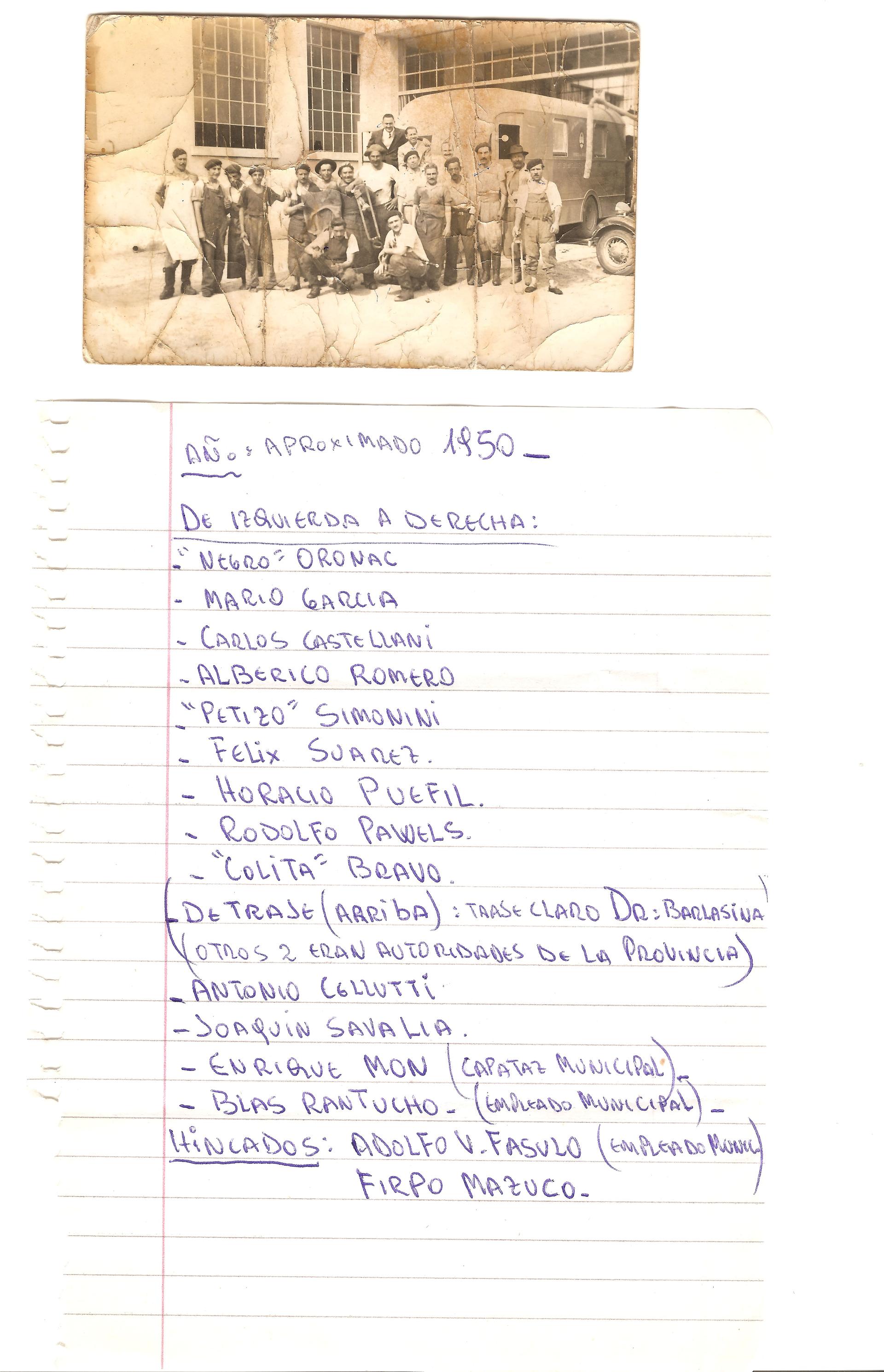 bLOG fASULO MATADERO 1950 PERSONAL LISTADO
